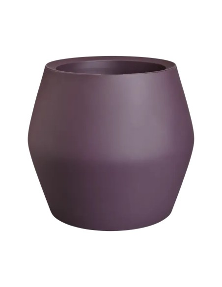 Maceta Tulipán de Junio Split Low Vintage Ciruela 46cm | Maceta Moderna y Elegante para Jardín y Espacios Interiores