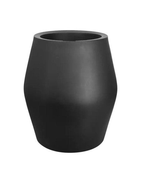 Maceta Tulipán de Junio Split High Negro 46CM | Elegante Maceta Alta para Jardín, Terraza e Interior