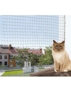 RED PROTECCION CON HILO METALICO 4X3CM OLIVA-VERDE