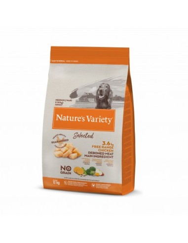 NVariety Dog No Grain Med Adult Chicken 15kg | Pienso Sin Cereales para Perros Medianos