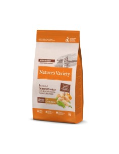NVariety Cat Grain Ster Chicken 7KG | Pienso sin Cereales para Gatos Esterilizados