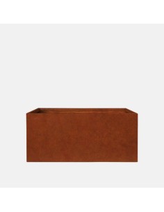 Jardinera Aries Corten 100x46x47 cm  Diseño Moderno y Resistente | Herstera en Endanea Garden

