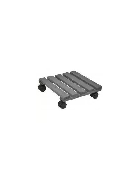 BASE C/ RUEDAS 29X29 PINO GRIS