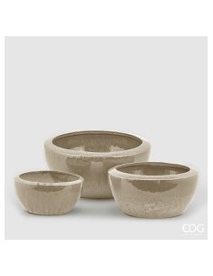 MACETA ESMALTADA CIOTOLA D26 IVORY PEQUEÑA