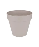 MACETA LOFT REDONDA  20CM GRIS CALIDO