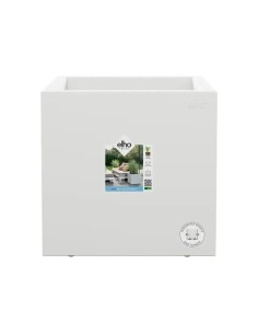 Maceta Vivo Cuadrado Blanco 40cm | Maceta Moderna y Resistente para Plantas | Endanea Garden