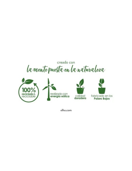 Hidrojardinera Bruss Diamante 27CM Negro | Macetero Moderno y Resistente