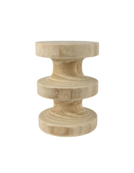 MESA AUXILIAR PAULOWNIA MADERA D29XH40CM