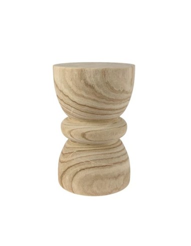 MESA AUXILIAR PAULOWNIA MADERA D29XH45CM