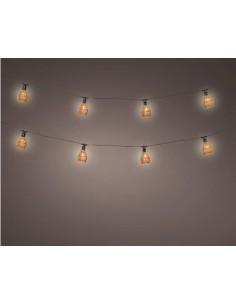 LED LUZ DE FIESTA EXTERIOR D6XL450XH10CM BLANCO CALIDO