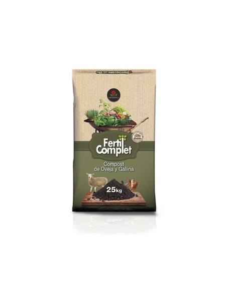 Compost Oveja Gallina 25 kg  Abono Orgánico para Huerto y Jardín | Endanea Garden
