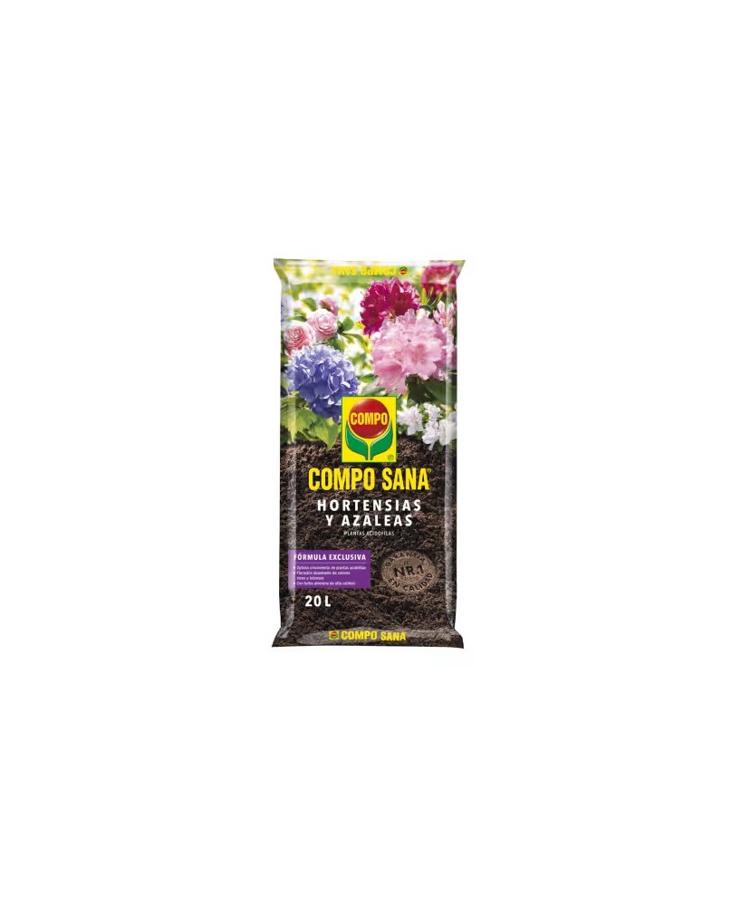 COMPO SANA Hortensias y Azaleas 20L  Sustrato ácido para plantas acidófilas en Endanea Garden

