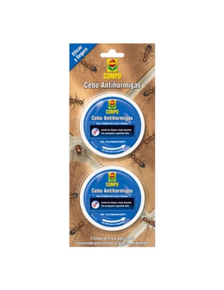 Cebo Antihormigas COMPO  Control Eficaz y Seguro para Jardines e Interiores

