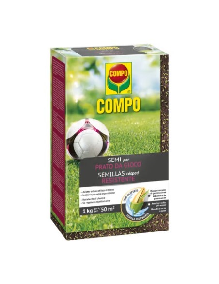 Semillas Césped Resistente 1kg COMPO | Césped fuerte y duradero | Endanea Garden