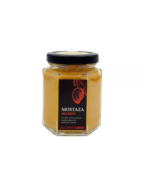 MOSTAZA GOURMET LEON CON MANGO FCO. 160ML