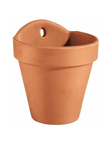 Maceta Pared 18CM Terracota Nº 8 | Jardín vertical y decoración mural - Endanea Garden
