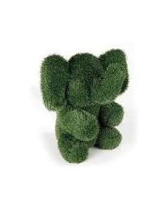 FIGURA CESPED ELEFANTE SENTADO 35CM