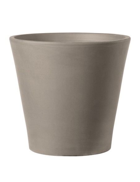 Maceta Vaso Cono Grafite 26 cm | Moderna, Ligera y Resistente para Interior y Exterior