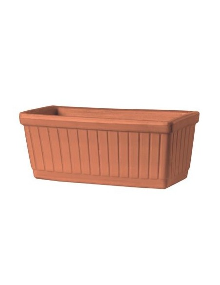 Jardinera Venezia 52 B Rojo  Macetero Versátil y Resistente para Interior y Exterior