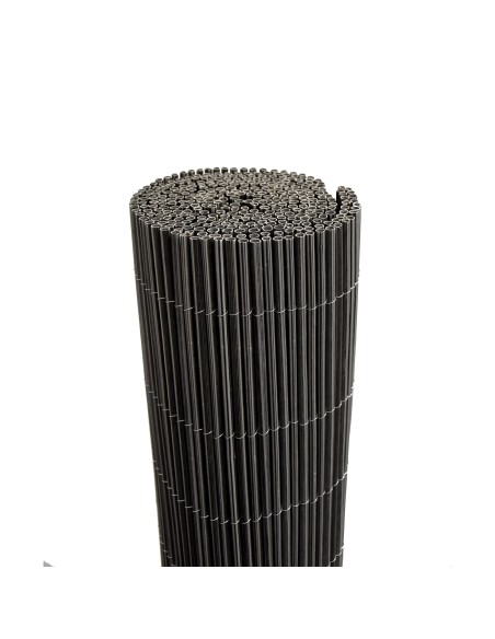 Mimbre Artificial 2x3M Antracita  Cerramiento Moderno y Resistente para Jardín y Terraza