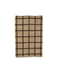 ALFOMBRA DE YUTE NATURAL MARRON L90XW60XH0.5CM