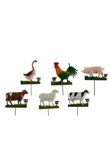 PALO DE JARDIN CON ANIMALES L1XW1XH70CM