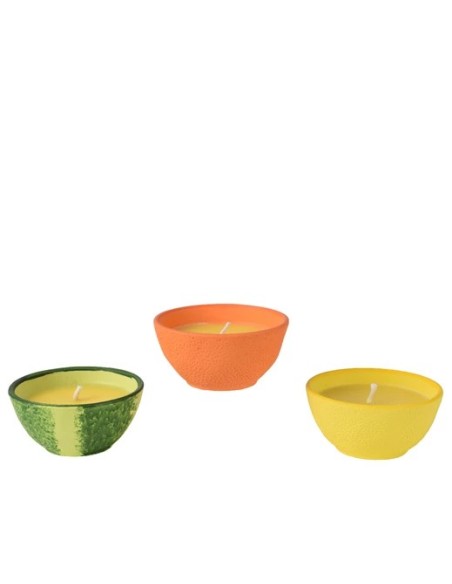 VELA REDONDA CITRONELLA D12.5XH6CM