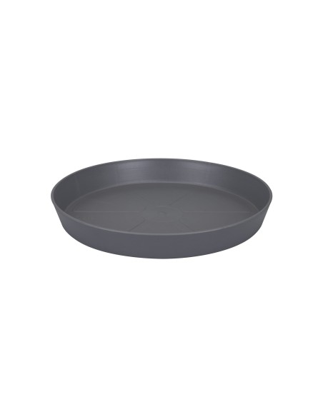 Plato Loft Redondo 17CM Antracita | Protección para Macetas | Endanea Garden