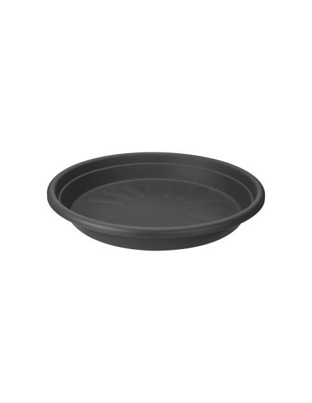 Plato Universal Redondo 40 cm Antracita  Resistente y Elegante para Macetas
