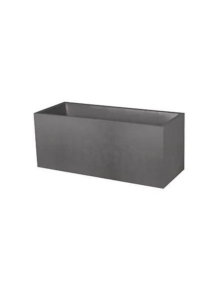 Jardinera Basalt 100x40x44 cm Antracita - Moderna y Elegante para Exteriores e Interiores | Endanea Garden

