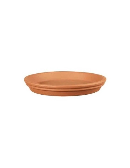 Plato Terracota 23CM  Base resistente para macetas, protección y drenaje