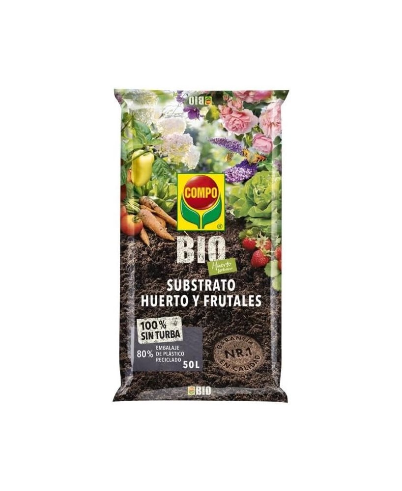 COMPO BIO Humus de Lombriz 50L  Fertilizante orgánico natural para suelo saludable

