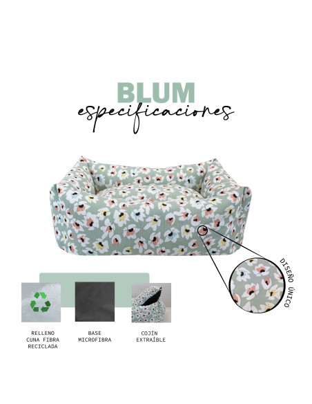 YAGU CUNA COSMO BLUM T-4 74X61X20CM