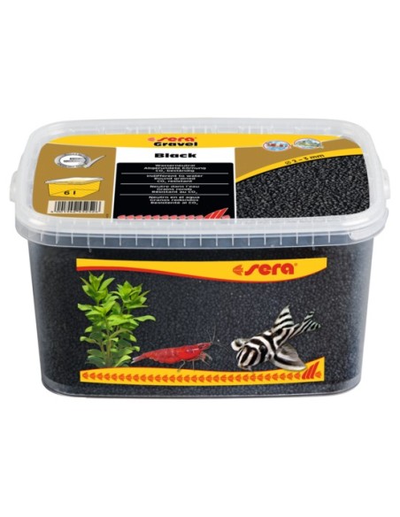 SERA GRAVEL BLACK  2-3 MM 3L