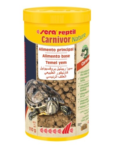 SERA REPTIL PROFESIONAL CARNIVOR NATURE 250ML