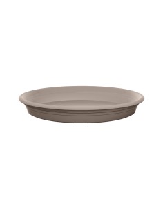 Plato Universal Redondo Warm Taupe 44cm - Estilo y Protección para Macetas | Endanea Garden
