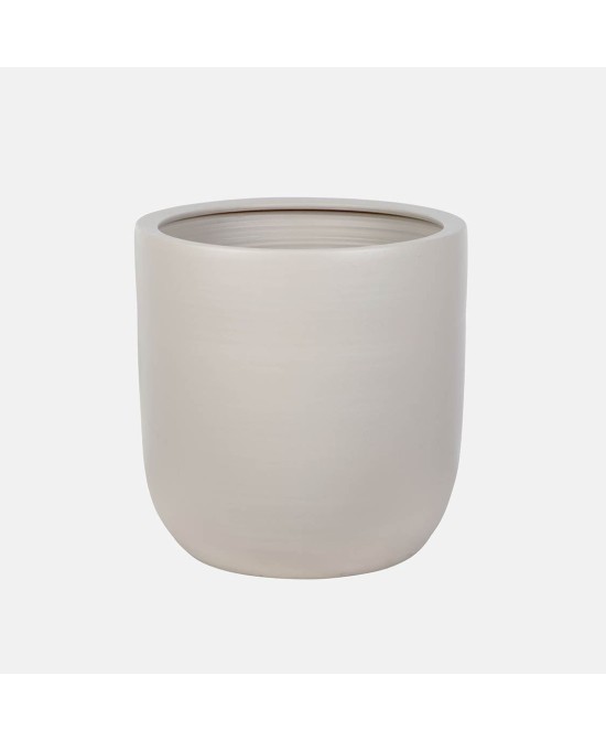 Maceta Xat Blanco 30x30x30 cm  Elegancia Moderna para Interior y Exterior | Endanea Garden

