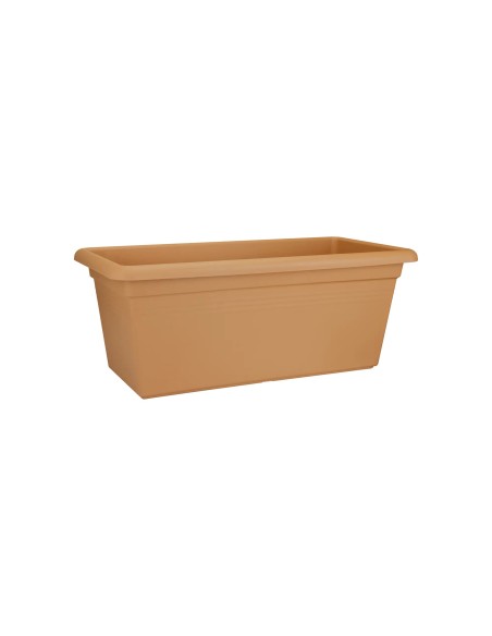 Jardinera G.B. Rectangular XXL 80 cm Terra | Ideal para Jardines, Terrazas y Balcones | Endanea Garden