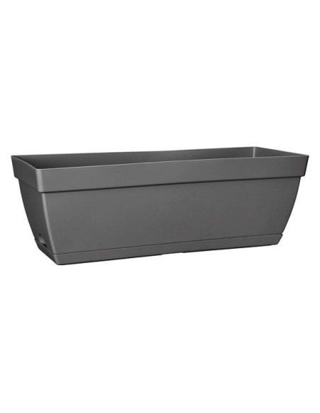 Jardinera París 50CM Antracita - Ideal para Balcones y Terrazas | Resistente y Ligera | Endanea Garden