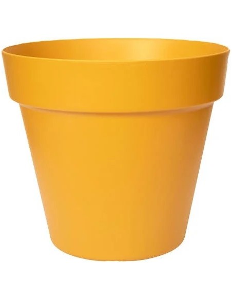 Maceta Paris 20 cm Mostaza - Moderna, Resistente y Perfecta para Plantas


