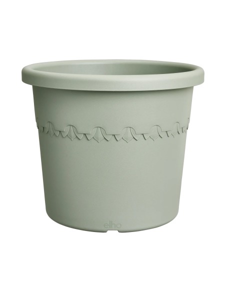 Cilindro Flowerpot 40cm Verde | Maceta Moderna para Interior y Exterior - Endanea Garden