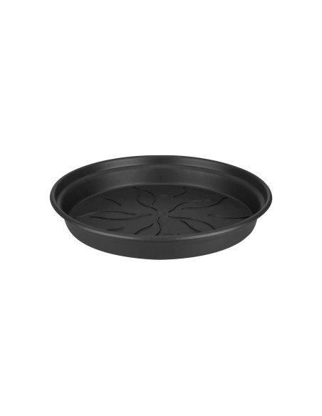 Plato GB 45CM Negro | Plato Grande para Macetas | Protección de Superficies | Endanea Garden