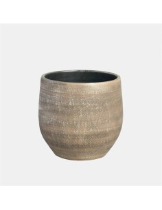 Maceta TOSC Marrón 23x23x24 cm  Estilo Clásico para Interior y Exterior | Endanea Garden