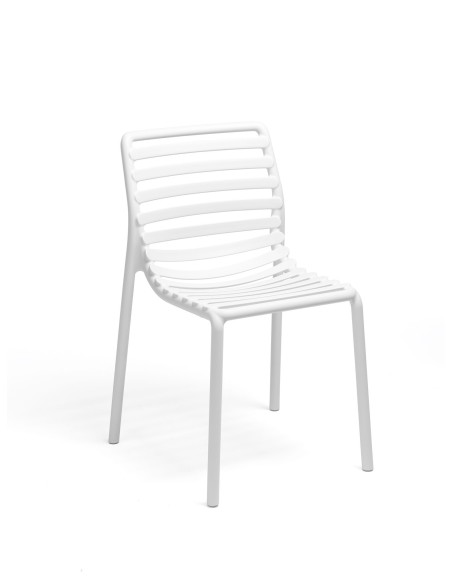 Silla Doga Bistrot Blanca  Diseño elegante y resistente para exteriores