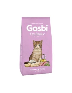 Gosbi Exclusive Cat Chicken & Turkey Kitten 400g | Pienso Premium para Gatitos