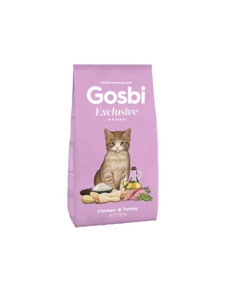 Gosbi Exclusive Cat Chicken & Turkey Kitten 400g | Pienso Premium para Gatitos