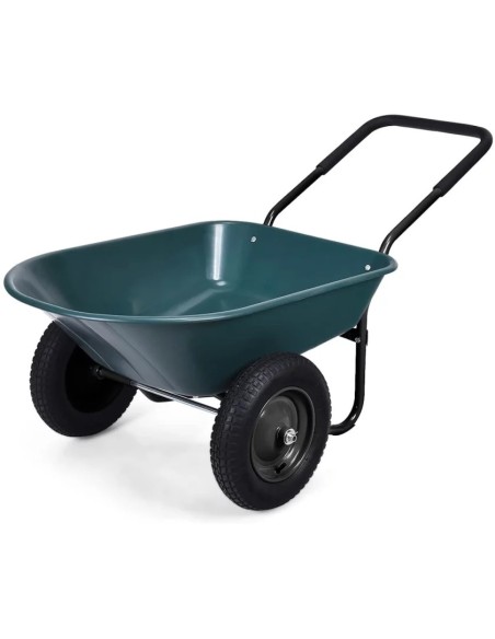 Carretilla de Jardín BRICOMED 120 kg | Robusta y Cómoda para Jardinería y Obras