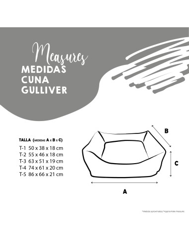 YAGU CUNA GULLIVER EMOJIS T2 55X46X18CM