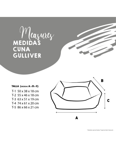YAGU CUNA GULLIVER EMOJIS T2 55X46X18CM