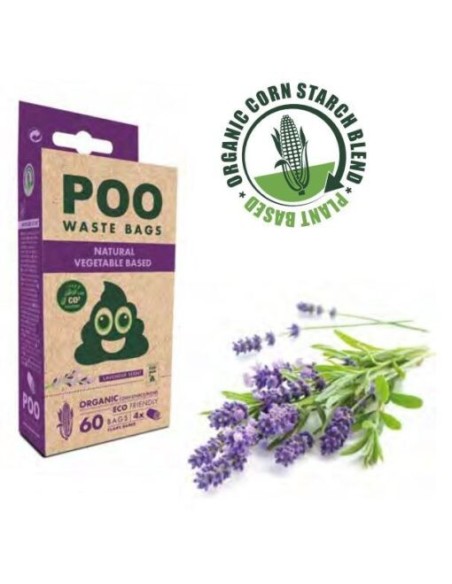 BOLSAS DE CACAS POO LAVANDA 120 UD
